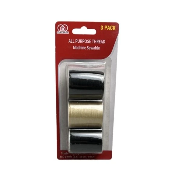 ALL PURPOSE THREAD MACHINE SEWABLE 3 PACK