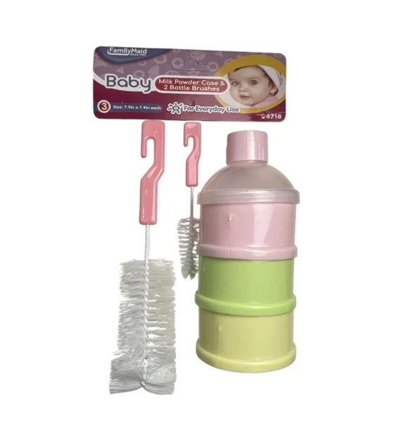 MILK POWDER CASE AND BOTTLE BRUSHES