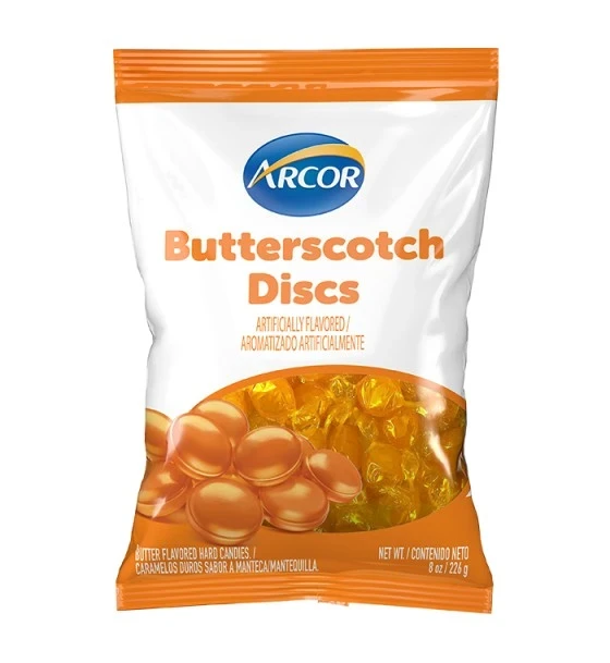 ARCOR BUTTERSCOTCH DISCS 227 G