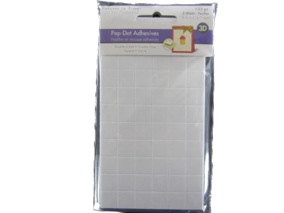 3D White Micro Pop  Square 132 pcs. XXX