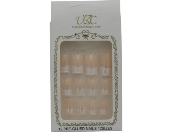 FRENCH PRE GLUED NAILS 12 SIZES