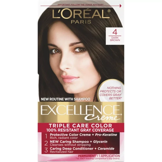 LOREAL PARIS 4 DARK BROWN