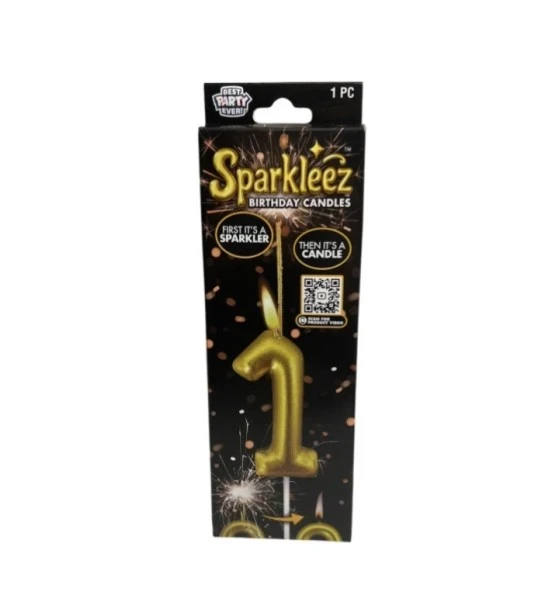 #1 SPARKLEEZ BIRTHDAY CANDLE