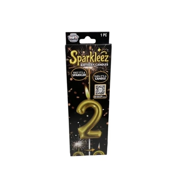 #2 SPARKLEEZ BIRTHDAY CANDLE