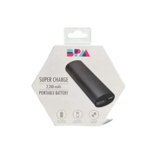 SUPER CHARGE 2200 MAH PORTABLE BATTERY