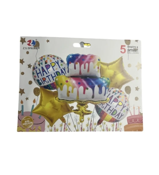 HAPPY BIRTHDAY BALLOON 5 COUNT