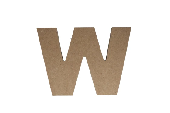W WOODEN LETTER