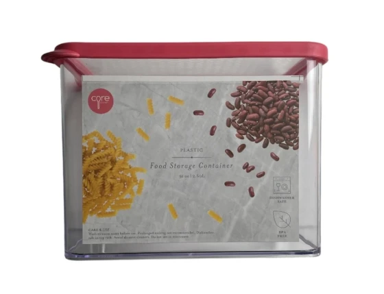 PLASTIC FOOD STORAGE CONTAINER 91 OZ