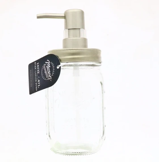 GLASS SOAP DISPENSER