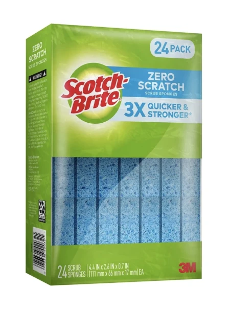 SCOTCH BRITE 3 X SCRUB SPONGE 24 PACK