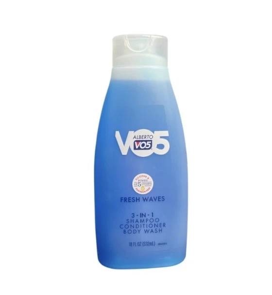 VO5 FRESH WAVES 3 IN 1 SHAMPOO CONDITIONER BODY WASH 18 FL OZ