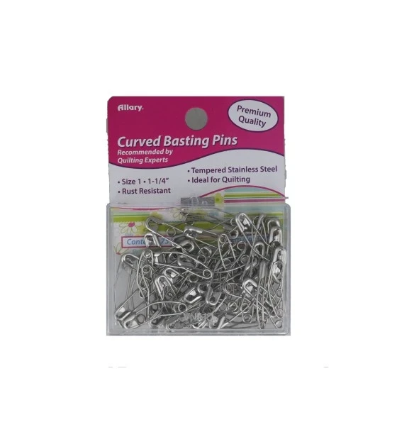 CURVED BASTING SAFTEY PINS