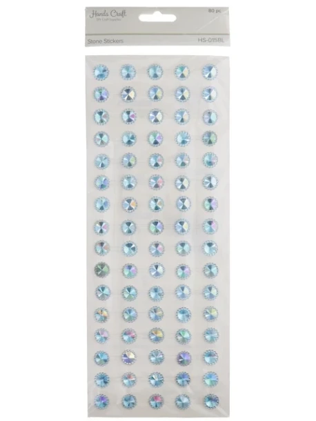 STONE STICKERS 12 BLUE