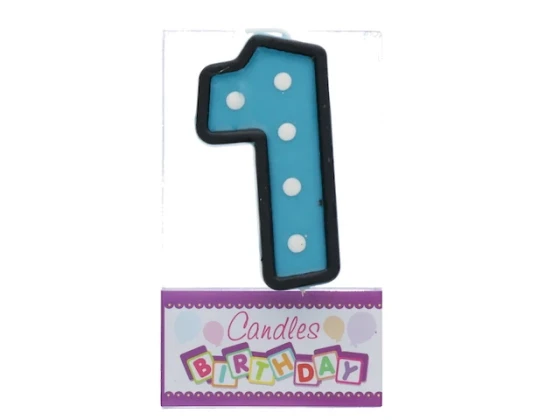 CANDLE 1 BLUE