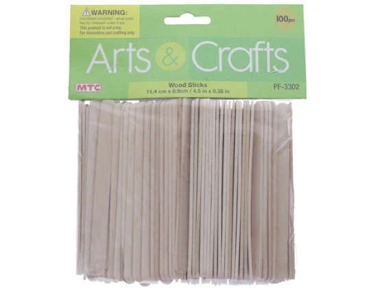 WOOD STICKS 4.5IN