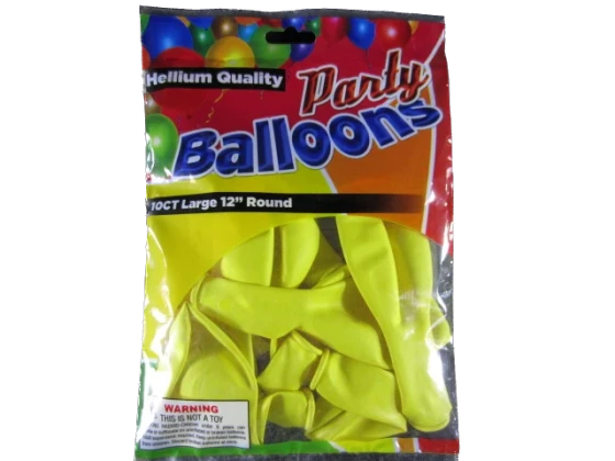 BALLOONS YELLOW12IN