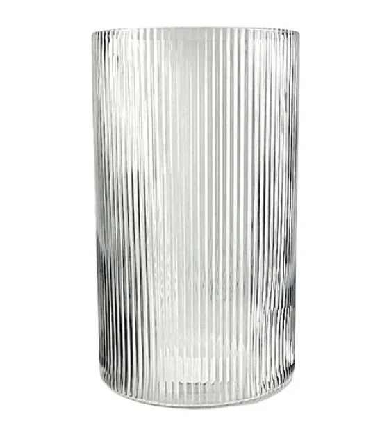 GLASS CYLINDER 13 X 22 CM