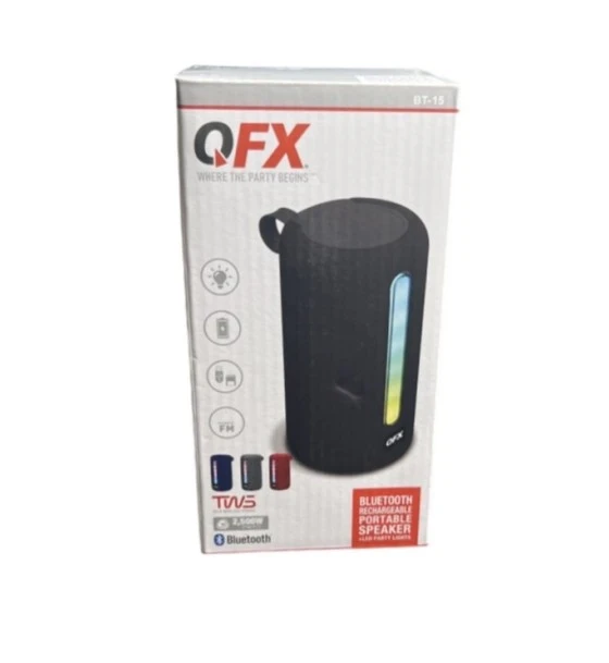 QFX BLUETOOTH PORTABLE SPEAKER