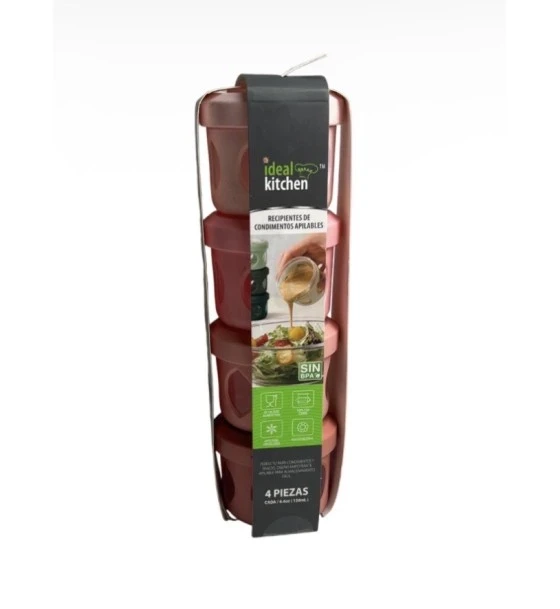 CONDIMENT CONTAINER 4 PACK 4.4 OZ