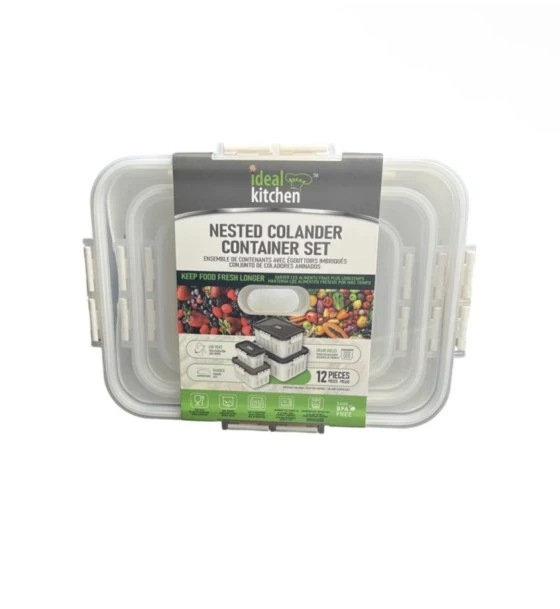 NESTED COLANDER CONTAINER SET 12 PCS
