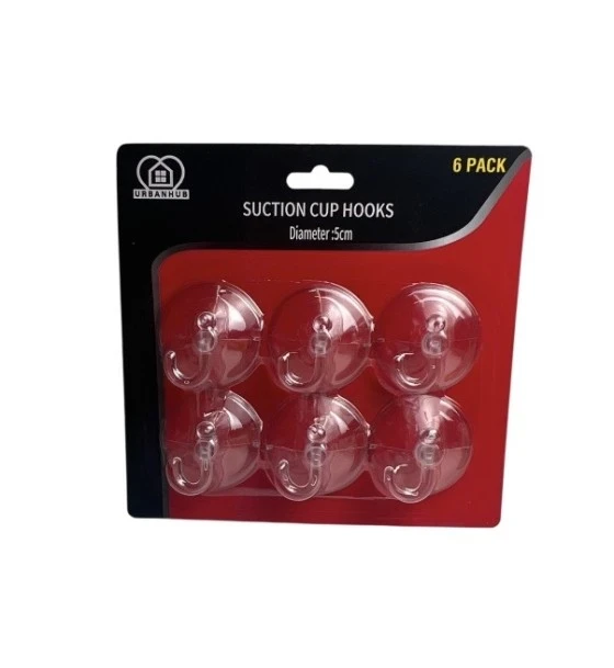 SUCTION CUP HOOKS 12 PACK