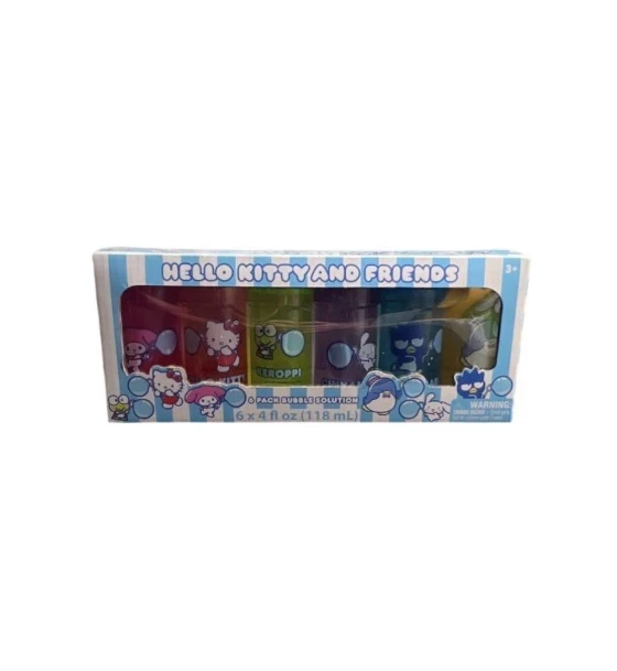 HELLO KITTY AND FRIENDS BUBBLES 6 PACK