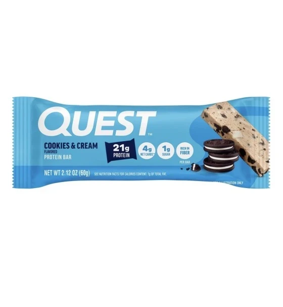 3.49 QUEST COOKIES AND CREAM PROTEIN BAR 2.12 OZ