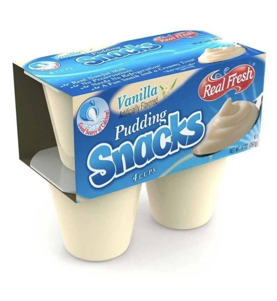SNACK PACK VANILLA PUDDING 4 PACK 14 OZ