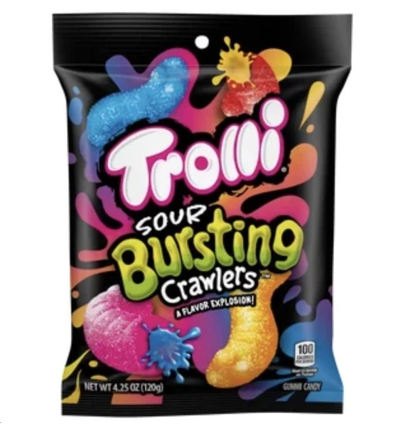TROLLI SOUR BURSTING CRAWLERS 4.25 OZ