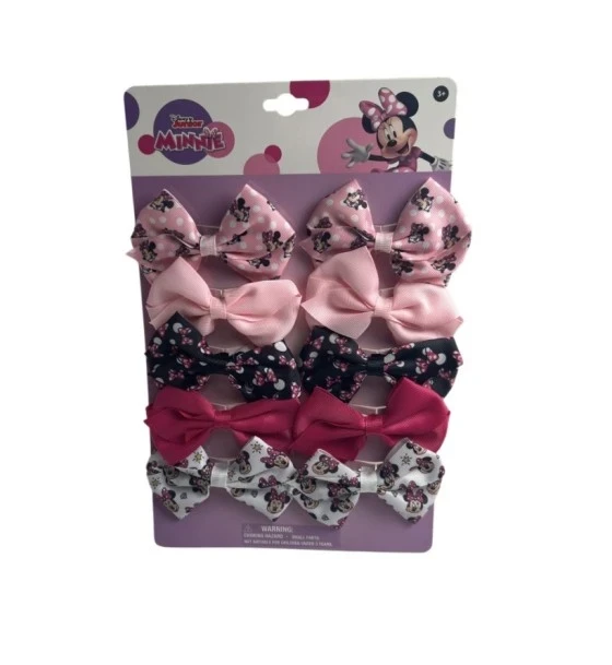 MINNIE MOUSE HAIR BOWS 10 PACK