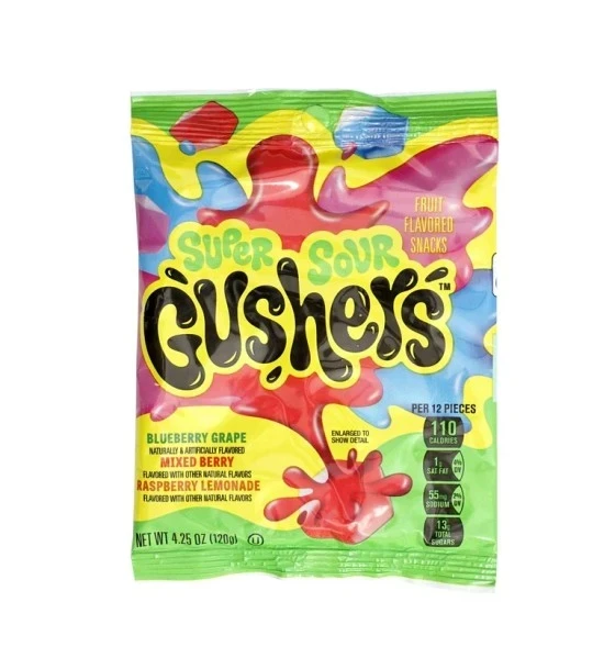 GUSHERS SUPER SOUR 4.25 OZ