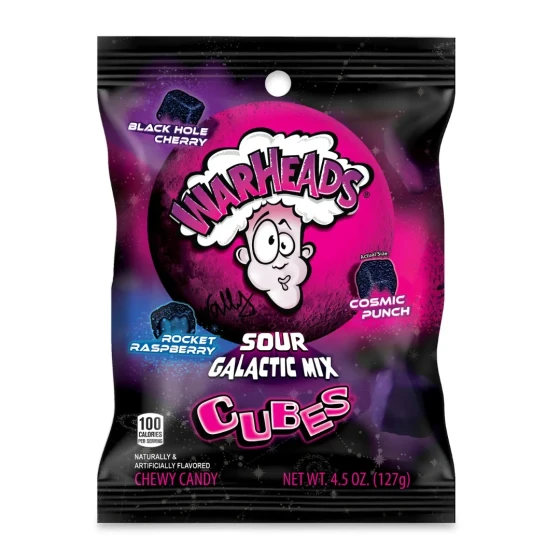 WARHEADS SOUR GALACTIC MIX CUBES