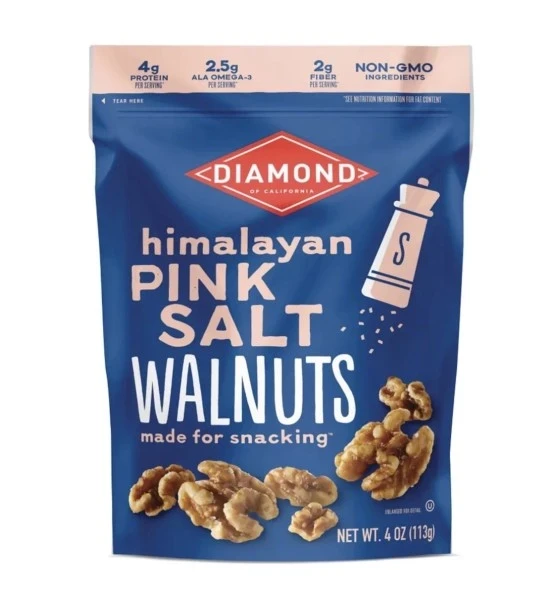 DIAMOND HIMALAYAN PINK SALT WALNUTS 4 OZ