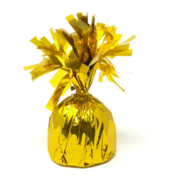 GOLD FOIL BALLOON WEIGHT 6 OZ 5 INCH