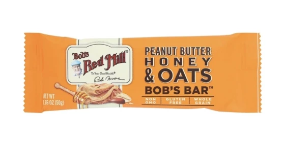 RED MILL PEANUT BUTTER HONEY AND OATS BOBS BAR 42 GRAMS