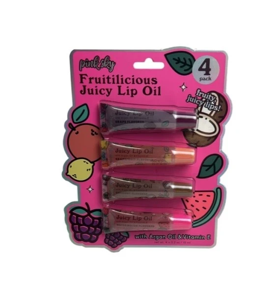 FRUITILICIOUS JUICY LIP OIL 4 PACK