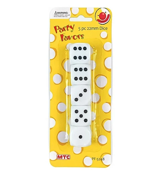 PARTY FAVOR DICE 5 PACK