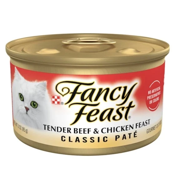 FANCY FEAST TENDER BEEF AND CHICKEN FEAST CAT FOOD