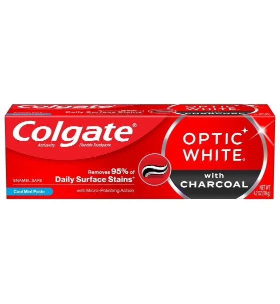 COLGATE OPTIC WHITE WITH CHARCOAL 4.2 OZ