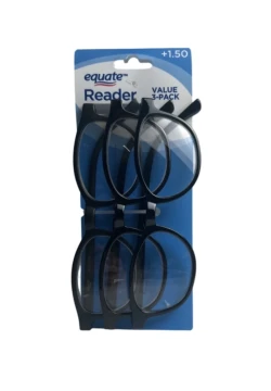 3 PACK READING GLASSES +1.50