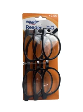 3 PACK READING GLASSES +2.50