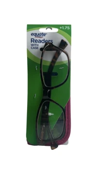 READING GLASSES AND POUCH +1.75
