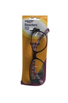 READING GLASSES AND POUCH +2.00