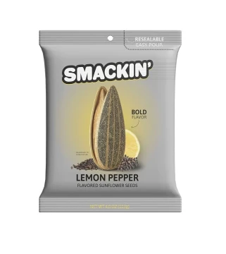 SMACKIN LEMON PEPPER SUNFLOWER SEEDS 4 OZ