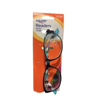 READING GLASSES AND POUCH +2.50