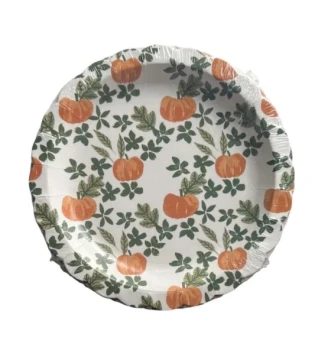 HARVEST COCKTAIL PLATES 7.5 INCH 16 COUNT