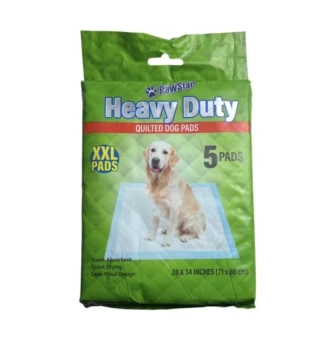 HEAVY DUTY QUILTED DOG PADS XXL 5 COUNT