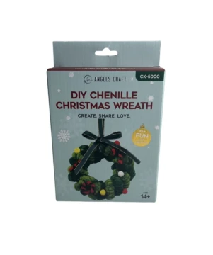 DIY CHENILLE CHRISTMAS WREATH