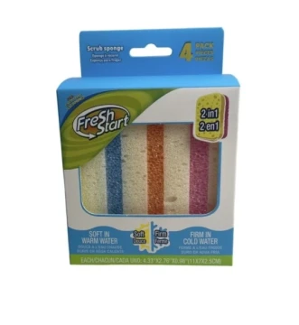 FRESH START SCRUB SPONGE 4 PACK