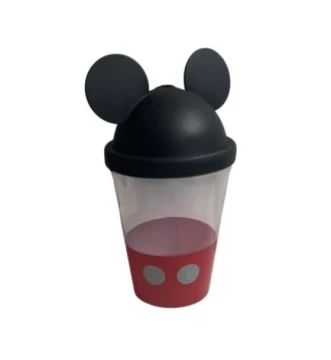 MICKEY MOUSE CUP WITH STRAW